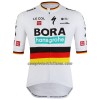Completo Maglia + Pantaloncino con bretelle 2022 BORA-Hansgrohe Campione Di Germania Manica Corta